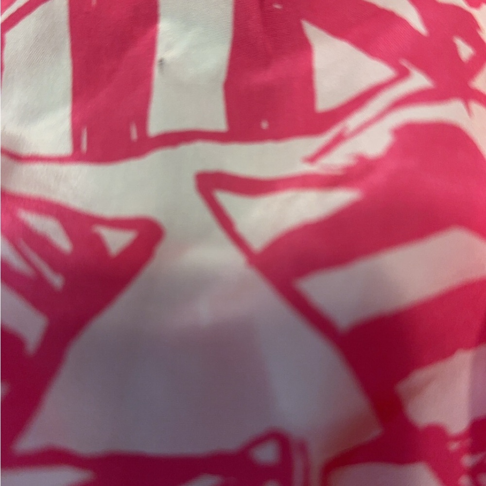 Lilly Pulitzer Lei Lei Halter Top Capri Pink Yacht 100% Silk Lilly Size Large - Picture 6 of 8